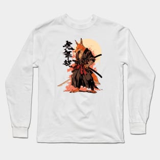 samurai fox Long Sleeve T-Shirt